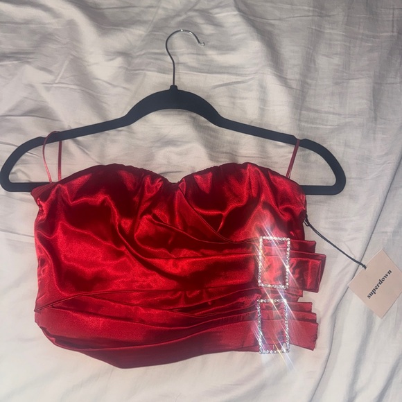 NWT Superdown revolve trixie strapless bustier top 💎 - Picture 6 of 7